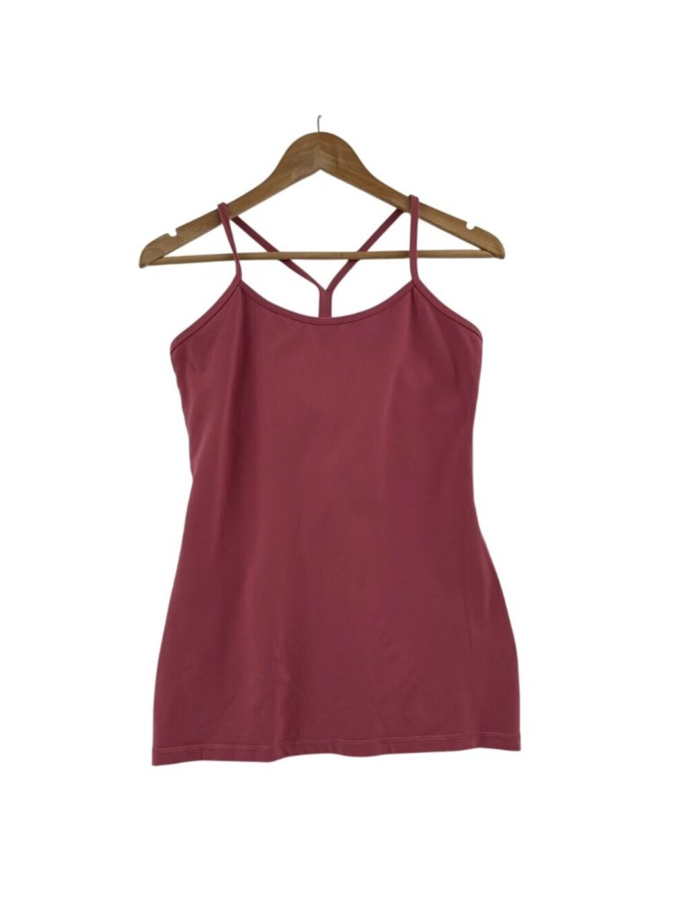 Lululemon Power Y Tank *Everlux Racerback Top Womens Size 8 Red Wine Activewear
